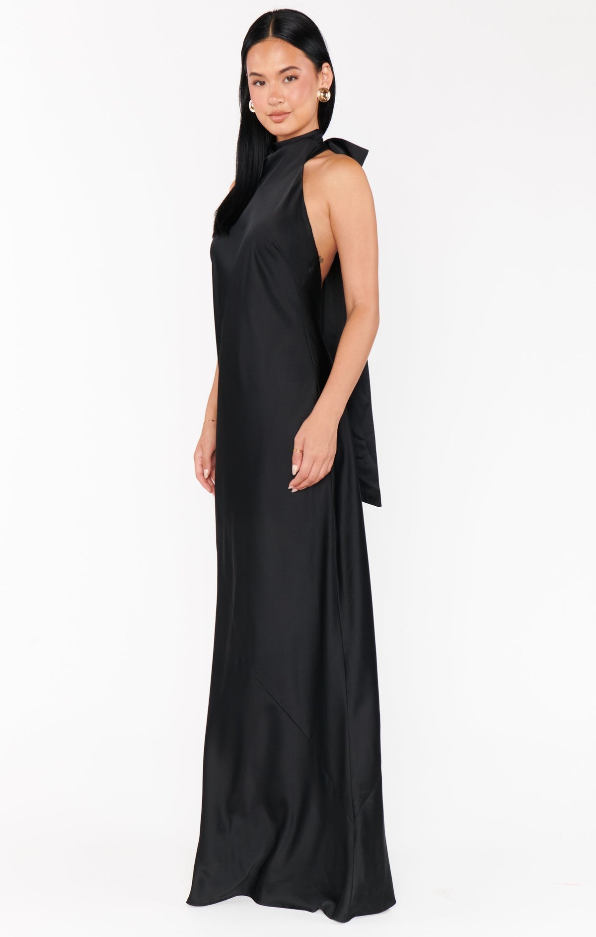 Tara Luxe Satin Maxi Dress