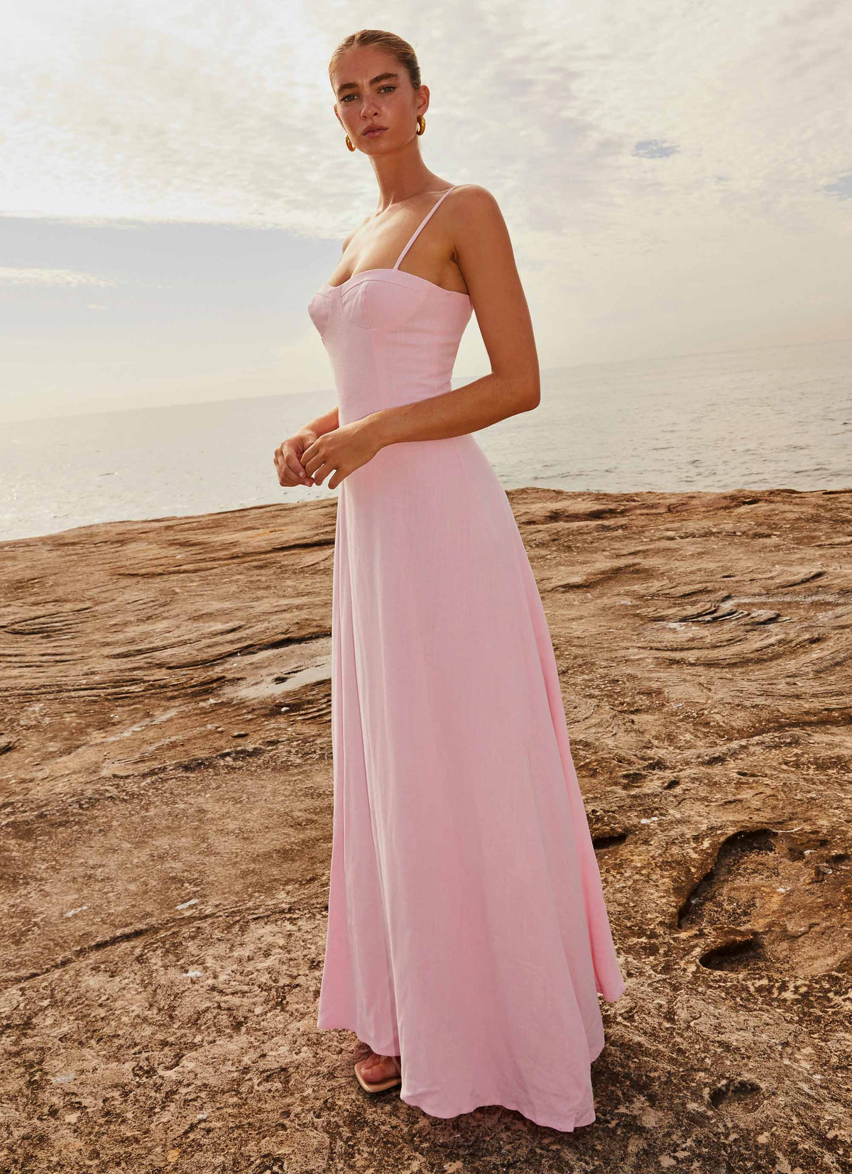 Jordana Linen Maxi Dress