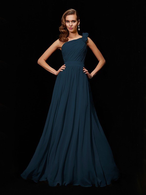 Meg One-Shoulder Chiffon Bridesmaid Dress