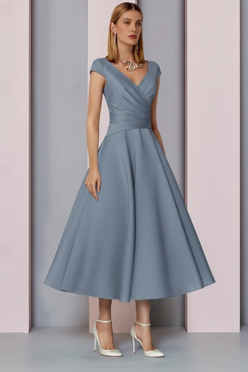Lia Satin A-Line Dress