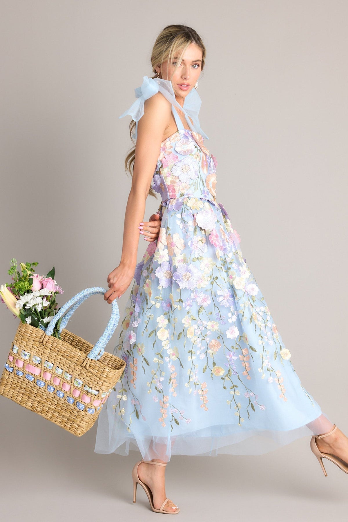 Wynne Embroidered Floral Maxi Dress
