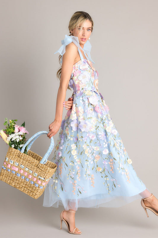 Wynne Embroidered Floral Maxi Dress