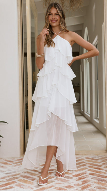 Rina Linen Maxi Dress