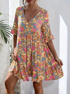 Tori Printed A Line Dress
