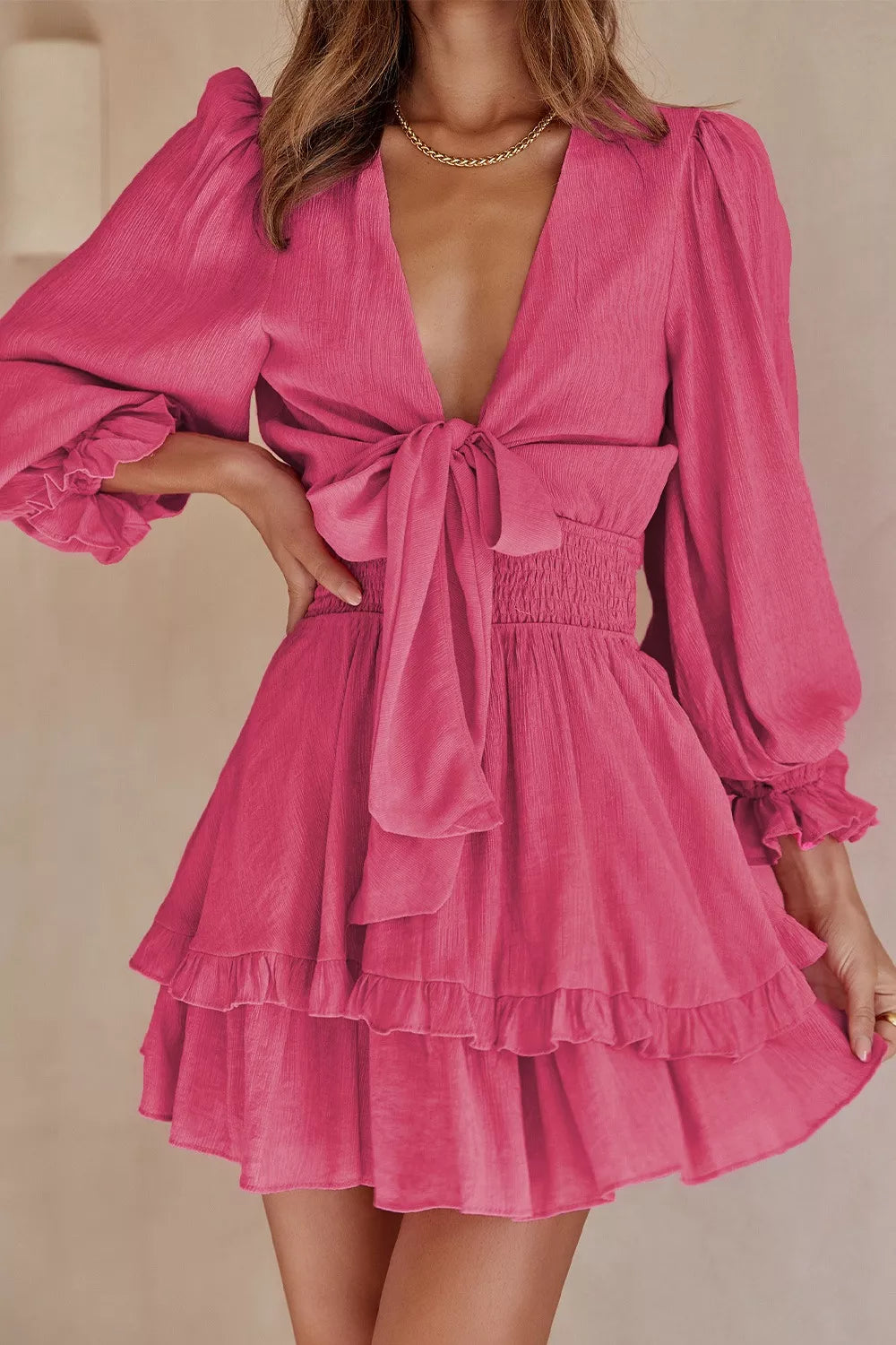 Paige Ruffle Mini Dress