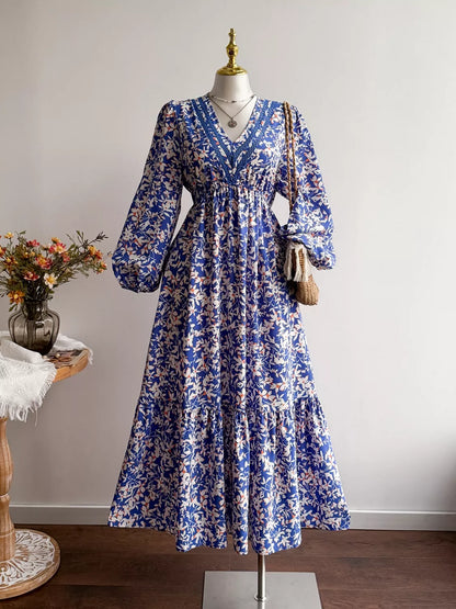 Xena Floral Maxi Dress with Flutter Sleeves