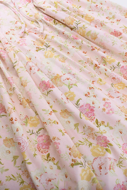 Afton Floral Halter Bodycon Maxi Dress