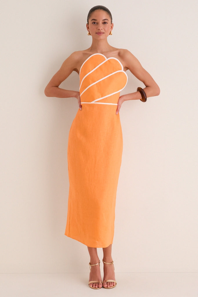 Dolores Linen Maxi Dress
