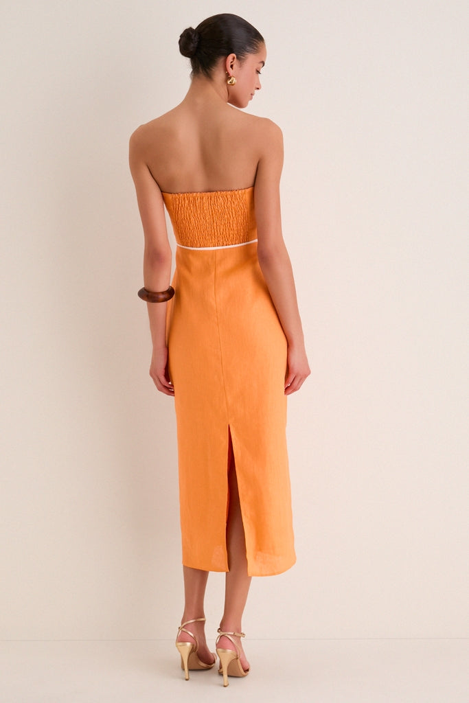 Dolores Linen Maxi Dress