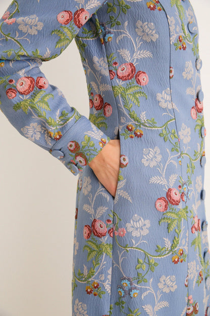 Nika Jacquard Floral Dress
