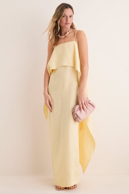Fallon Linen Brunch Dress