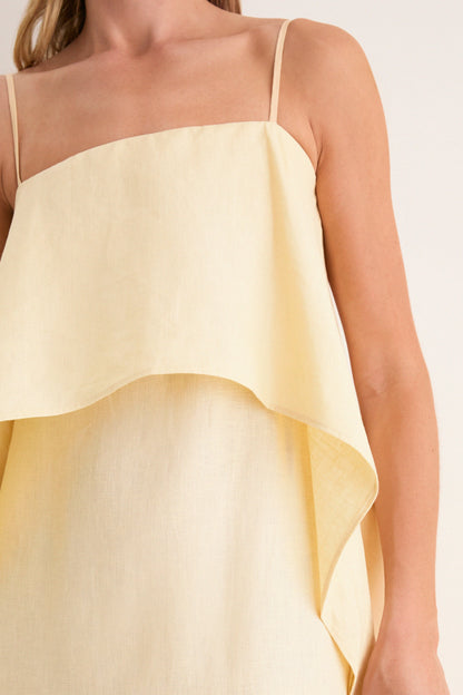 Fallon Linen Brunch Dress