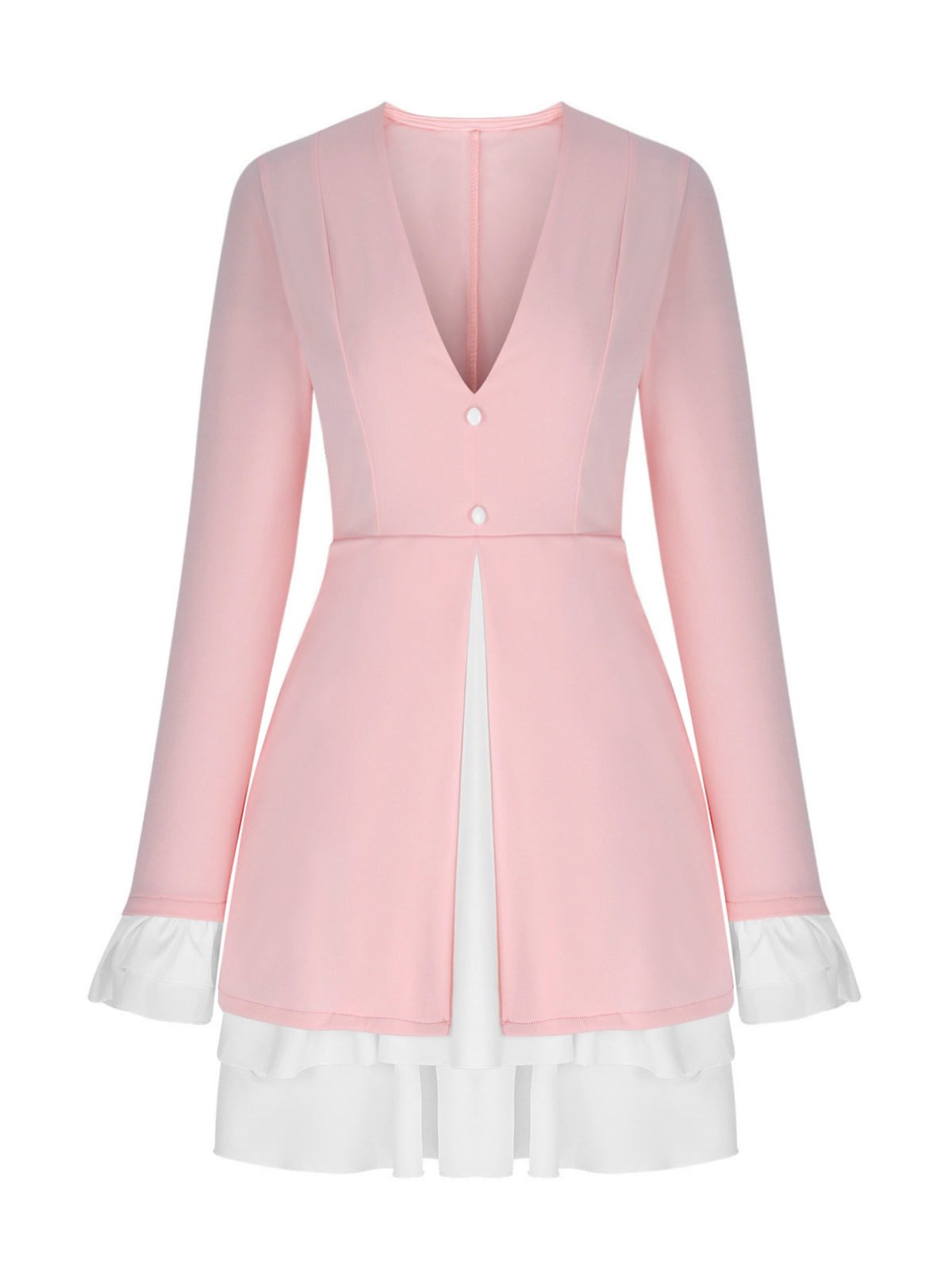 Sia Pink Ruffle Dress