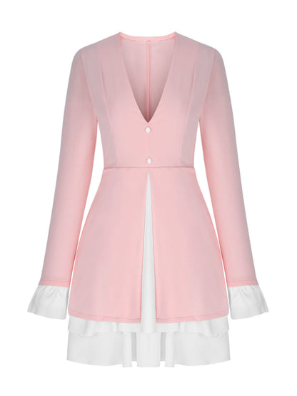 Sia Pink Ruffle Dress