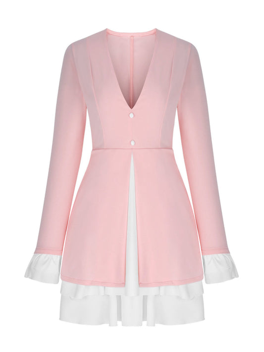 Sia Pink Ruffle Dress