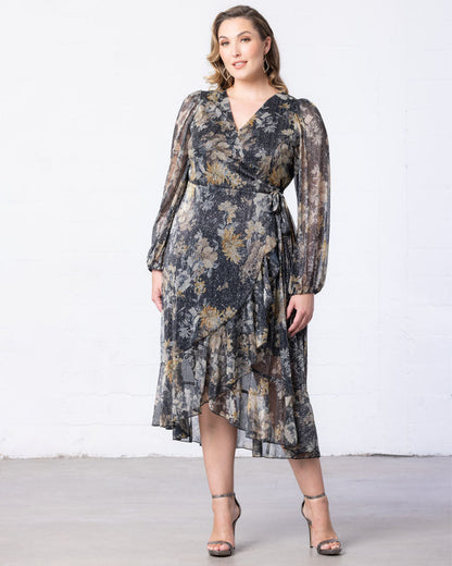 Marcela Metallic Cocktail Dress