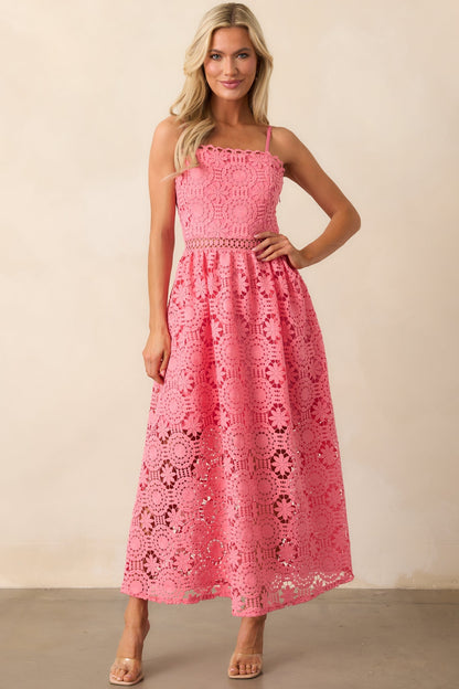 Solenne Floral Embroidered Maxi Dress