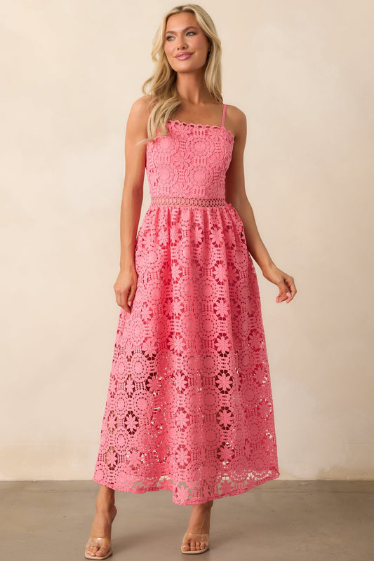Solenne Floral Embroidered Maxi Dress