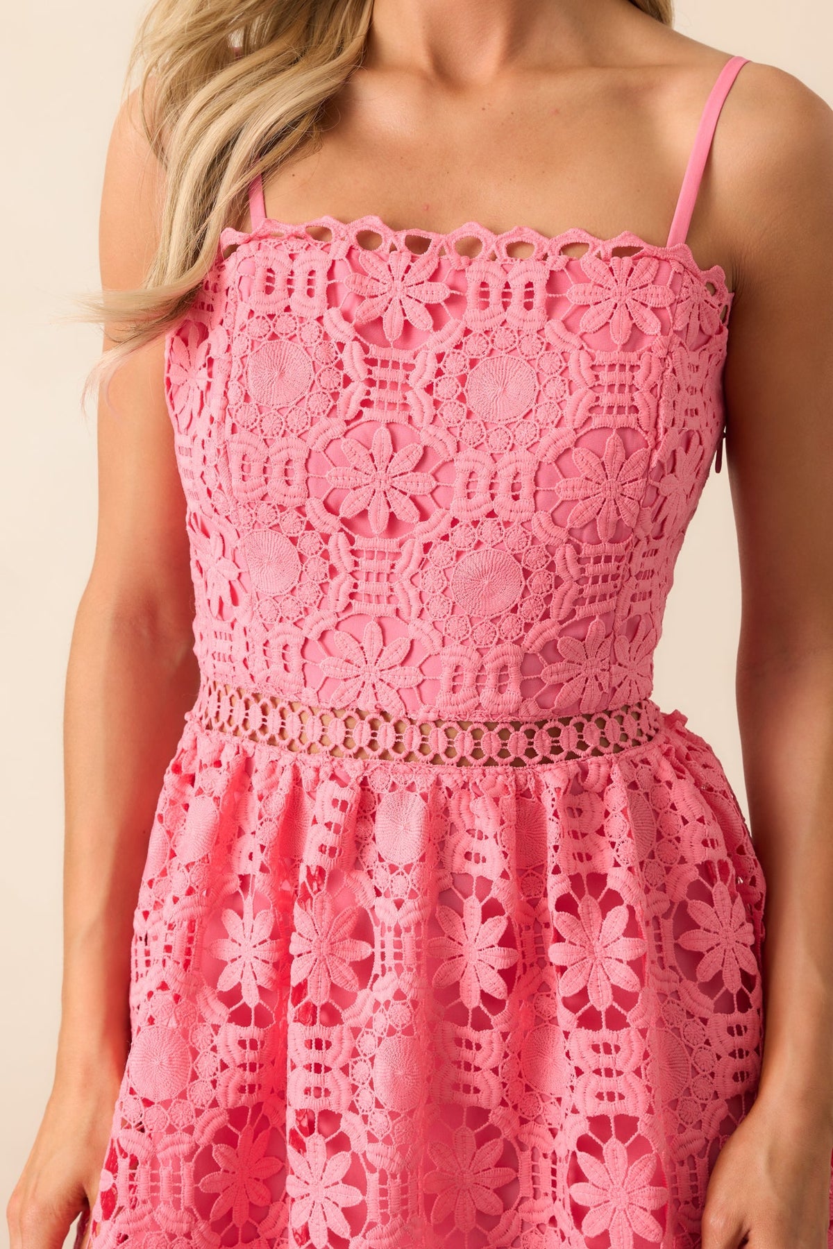 Solenne Floral Embroidered Maxi Dress
