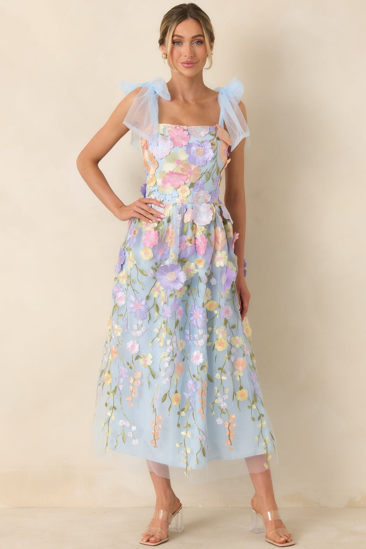 Wynne Embroidered Floral Maxi Dress