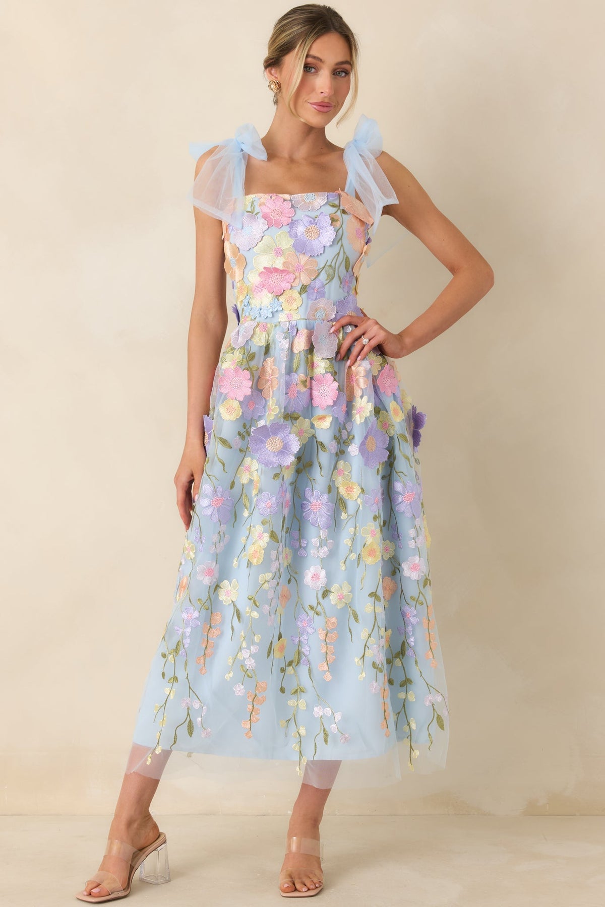 Wynne Embroidered Floral Maxi Dress