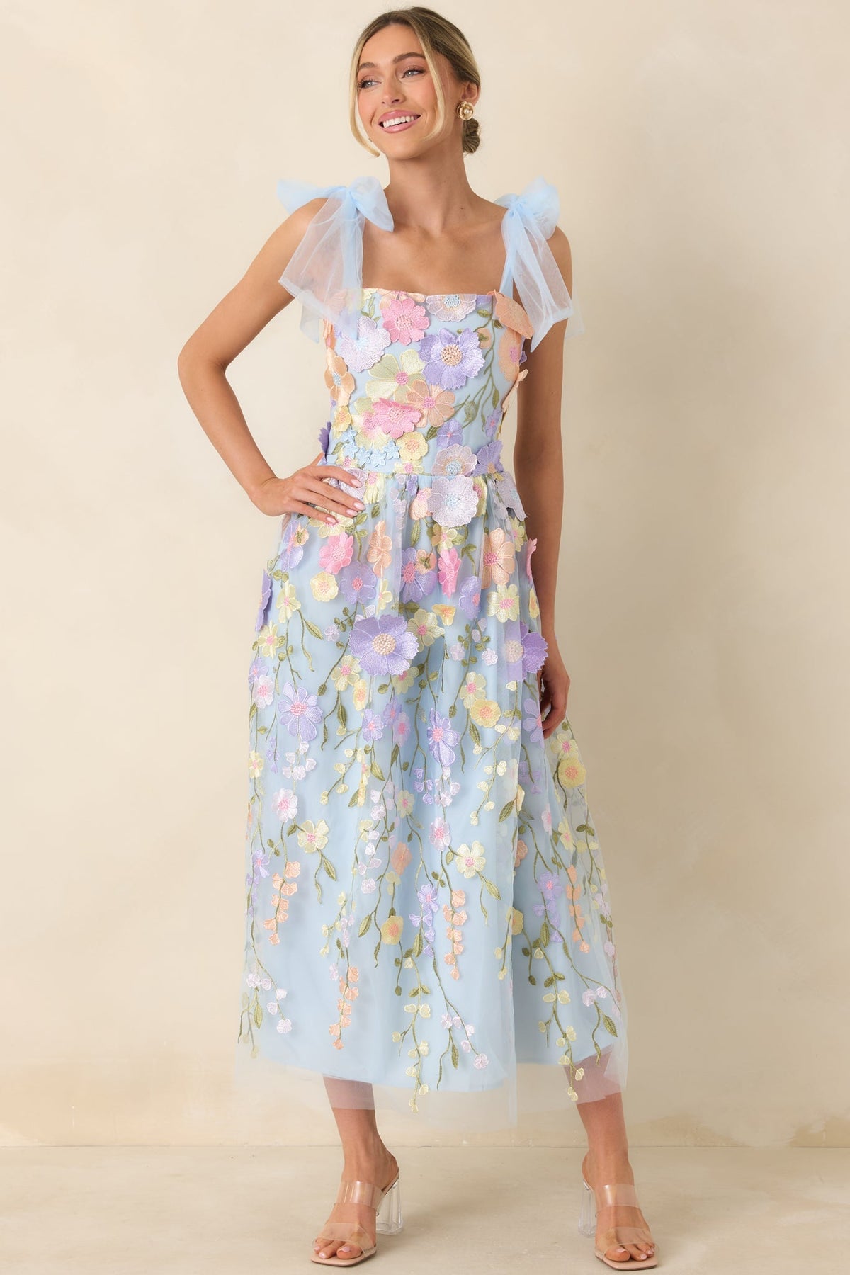 Wynne Embroidered Floral Maxi Dress