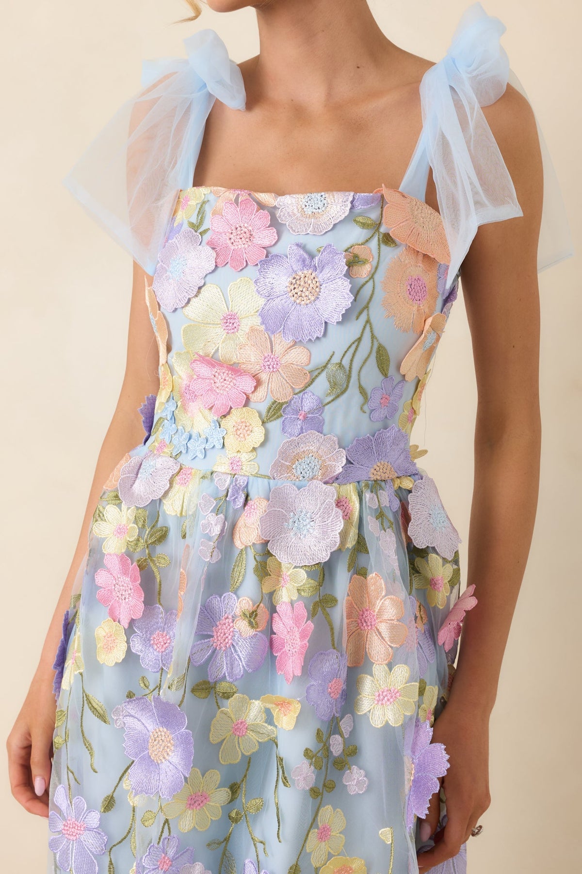 Wynne Embroidered Floral Maxi Dress