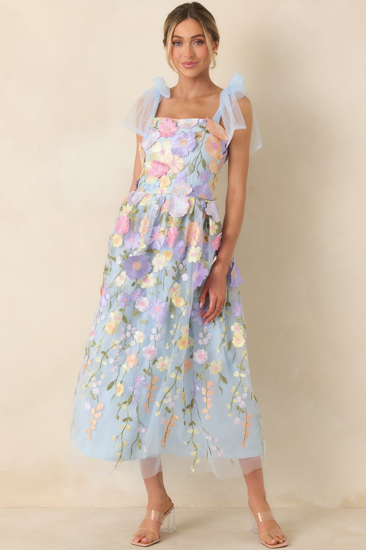 Wynne Embroidered Floral Maxi Dress