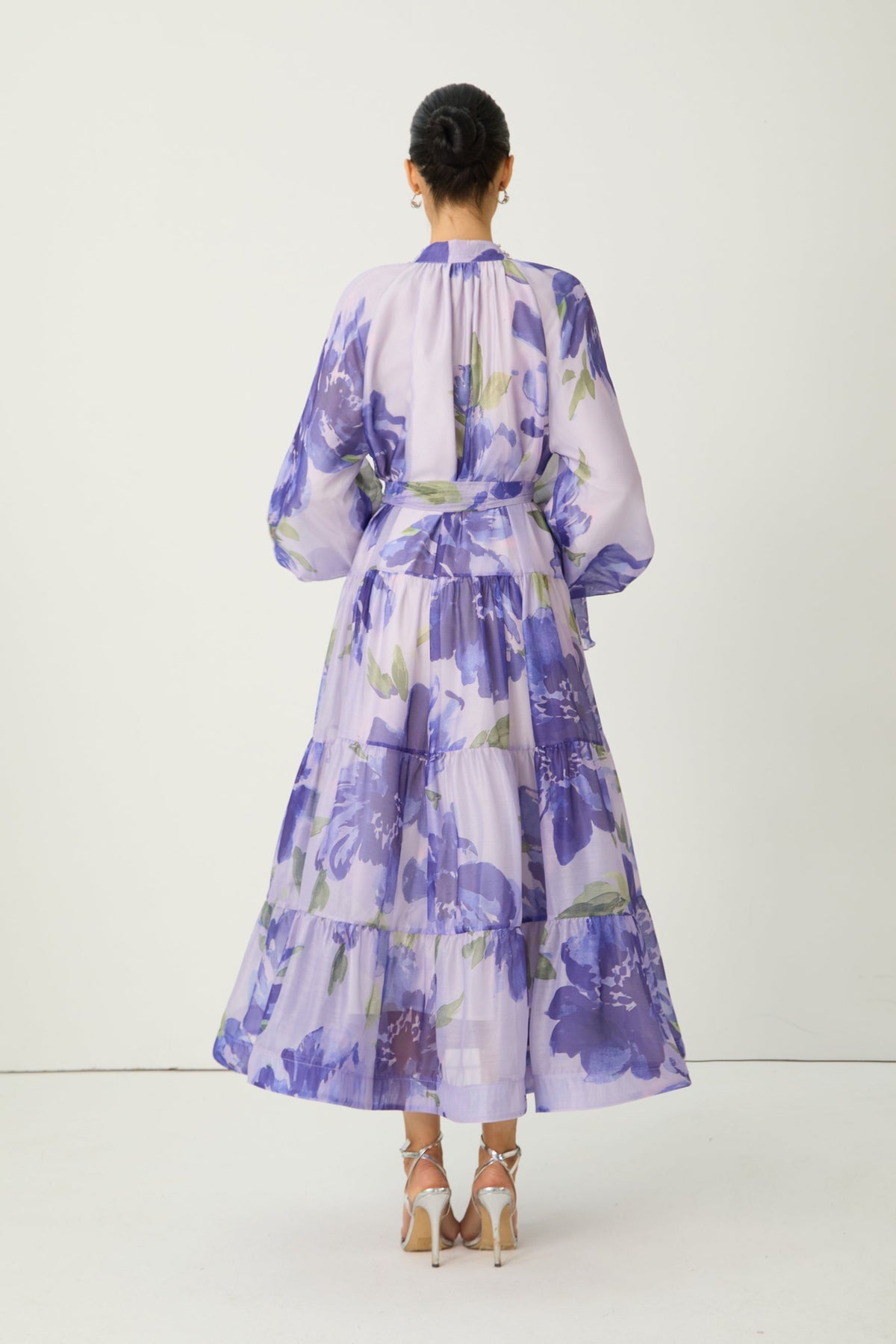 Rowan Floral Maxi Dress in Amethyst