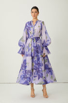 Rowan Floral Maxi Dress in Amethyst