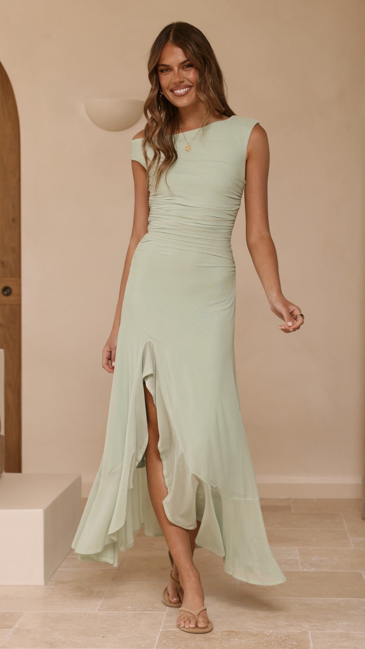 Sareiah Satin Maxi Dress