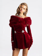 Marelle Velvet Cocktail Dress