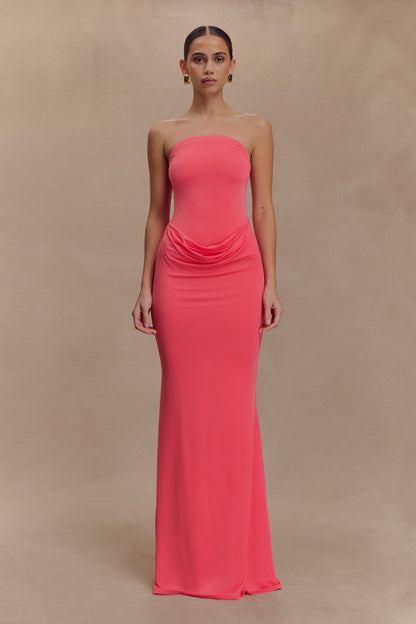 Angelica Slinky Strapless Maxi Dress