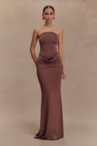 Angelica Slinky Strapless Maxi Dress