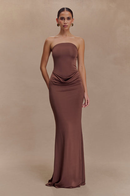 Angelica Slinky Strapless Maxi Dress