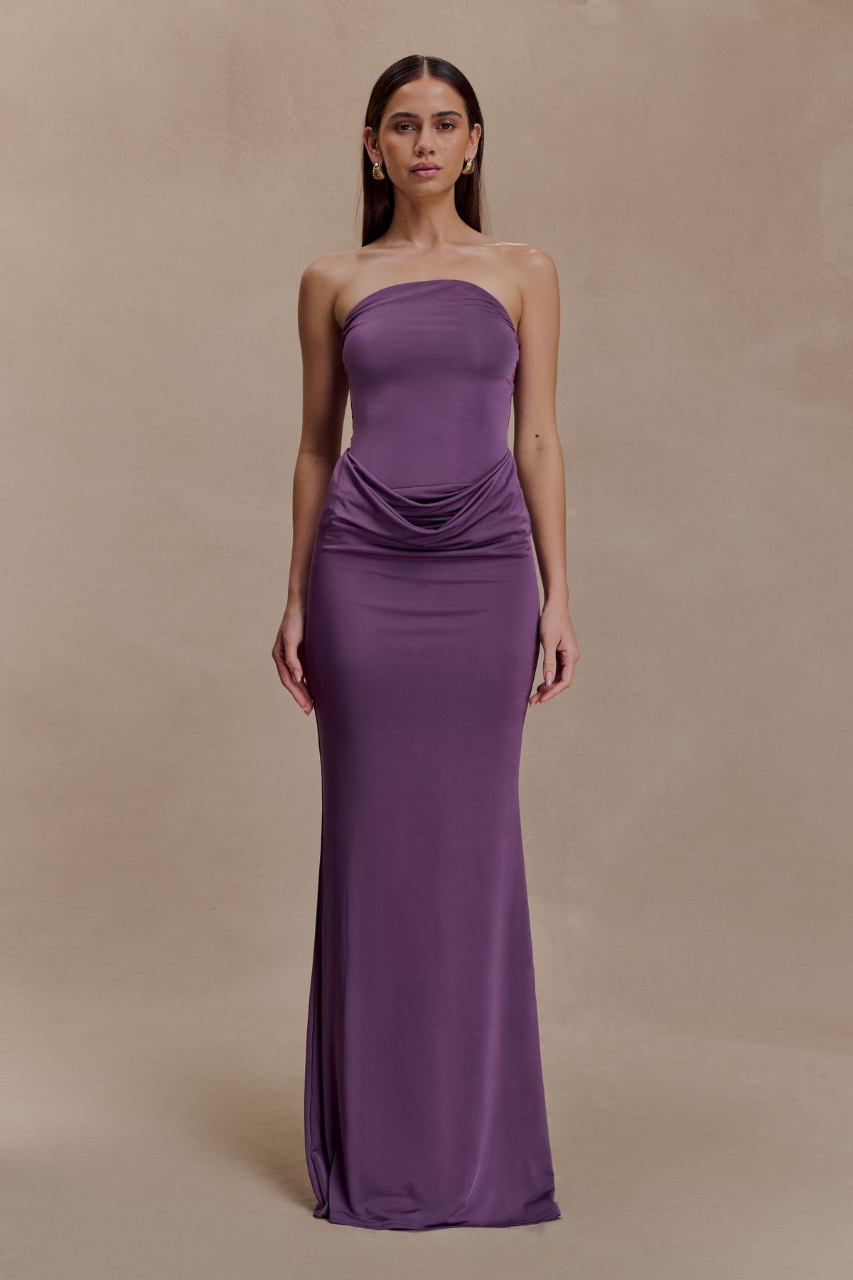Angelica Slinky Strapless Maxi Dress