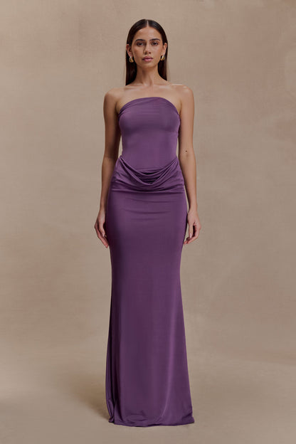 Angelica Slinky Strapless Maxi Dress