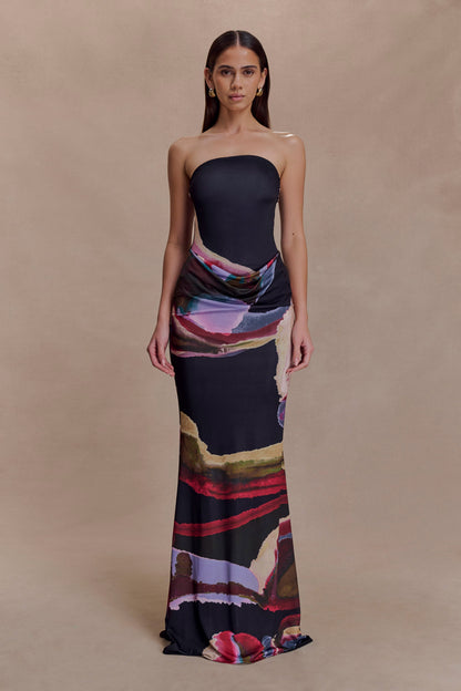 Angelica Slinky Strapless Maxi Dress