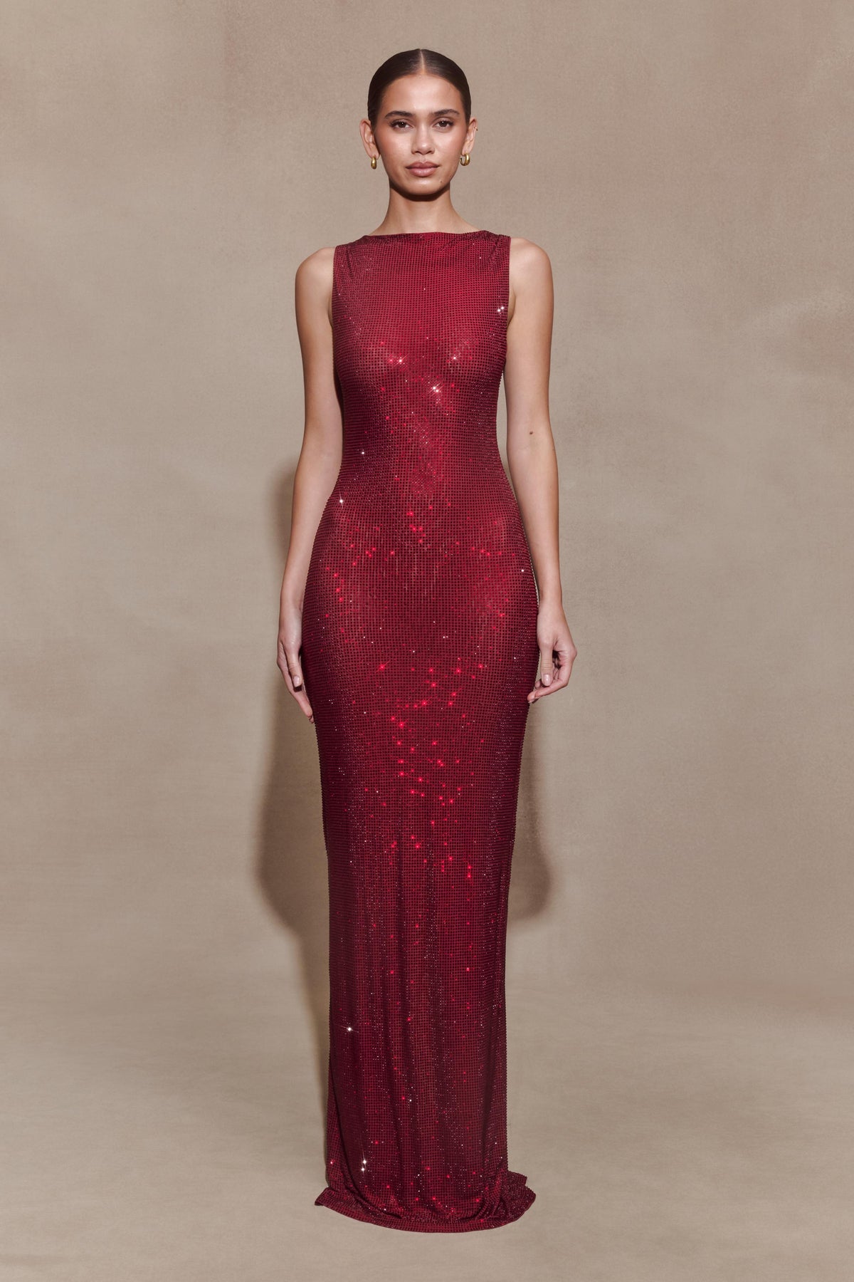 Magnolia Diamante Sleeveless Maxi Dress