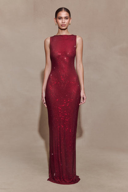 Magnolia Diamante Sleeveless Maxi Dress