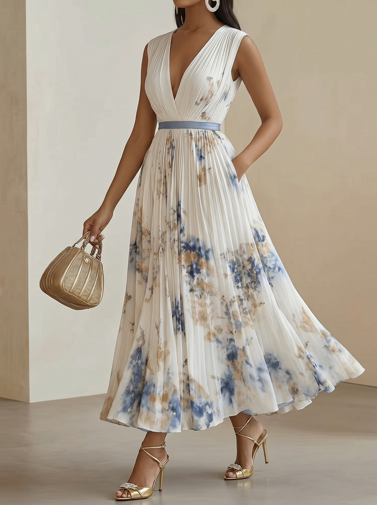 Sheila Pleated Dress