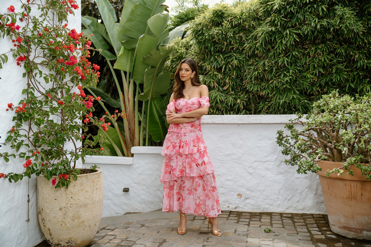 Sabrine Floral Maxi Dress