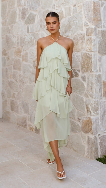 Rina Linen Maxi Dress