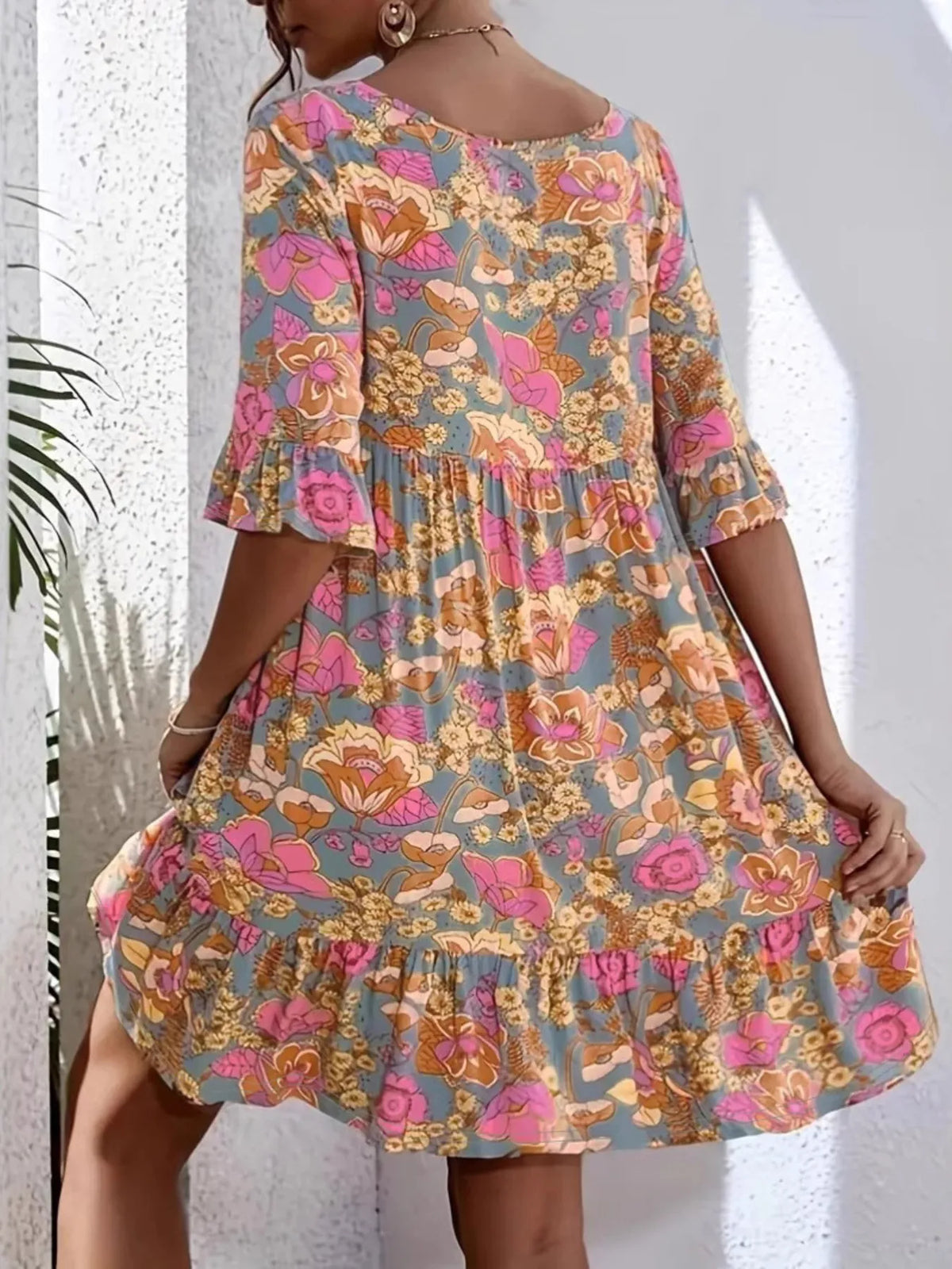 Tori Printed A Line Dress