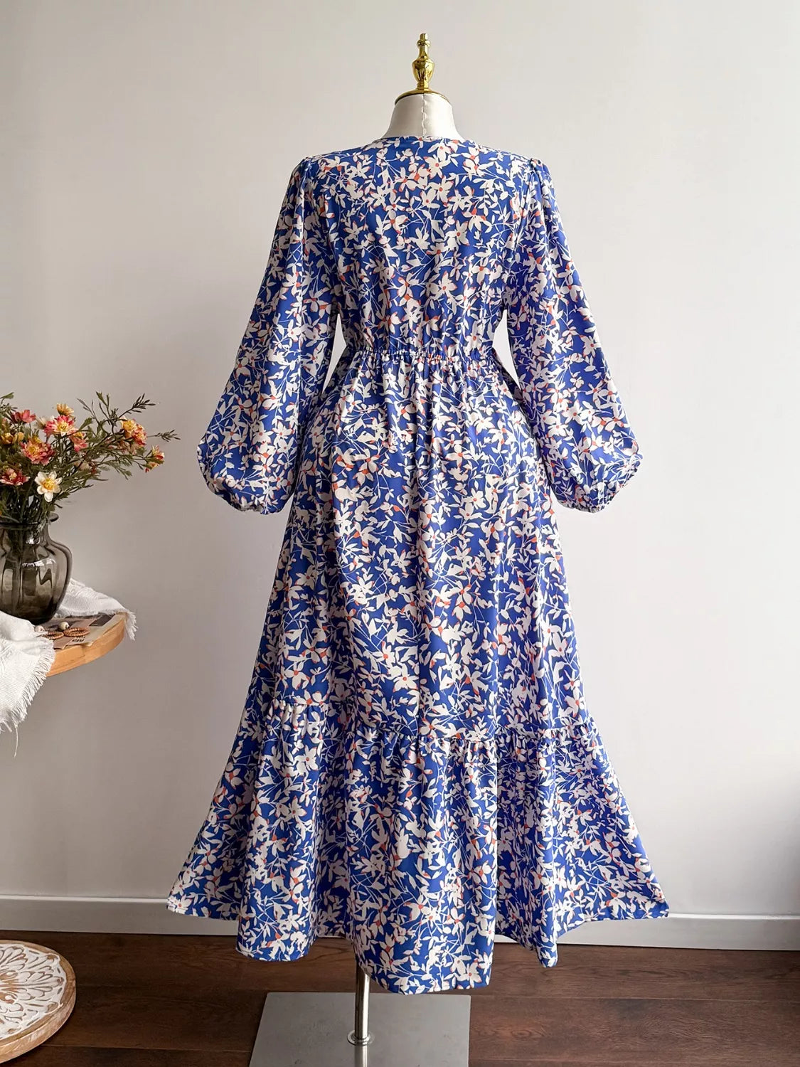 Xena Floral Maxi Dress with Flutter Sleeves