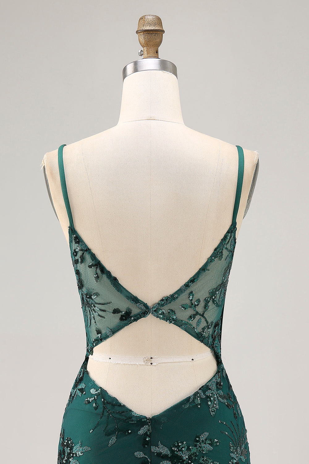 Audrey Sequin Dress with Corset Bodice and Mini Length