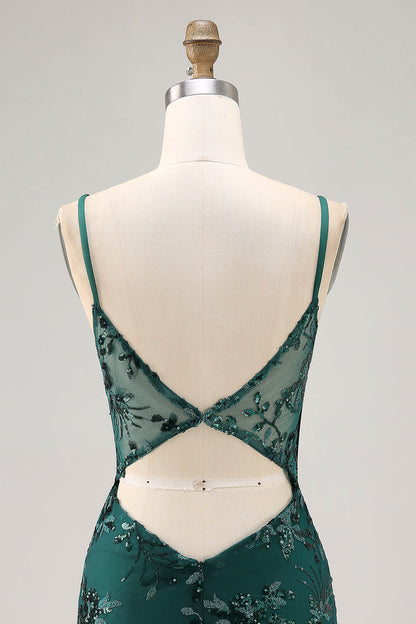 Audrey Sequin Dress with Corset Bodice and Mini Length