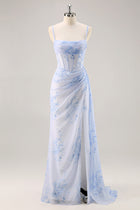 Valeska Floral Ruched Corset Dress