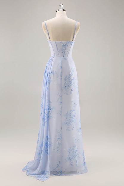 Valeska Floral Ruched Corset Dress