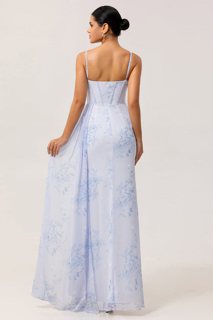Valeska Floral Ruched Corset Dress